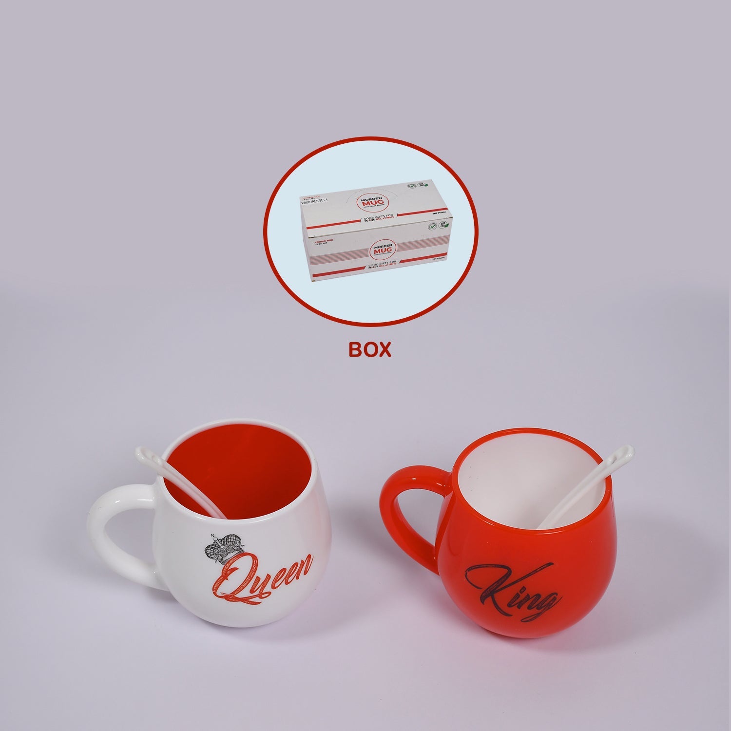 4764 King & Queen Printed Couple Matching Coffee/Tea Plastic Coffee Mug (300ml Set of 2) DeoDap 4764 King & Queen Printed Couple Matching Coffee/Tea Plastic Coffee Mug (300ml Set of 2) DeoDap